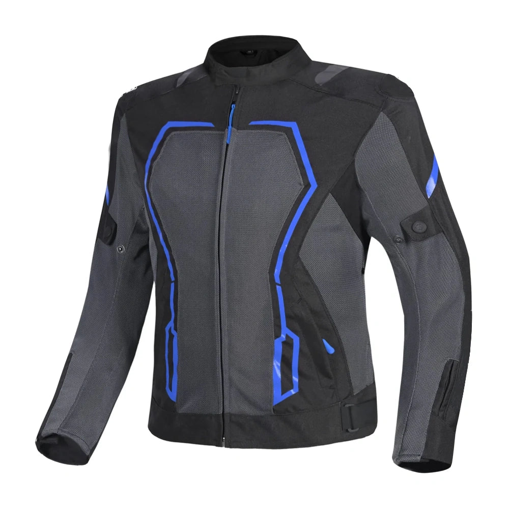 Air 2.0 Motorcycle Jacket Black Grey Blue