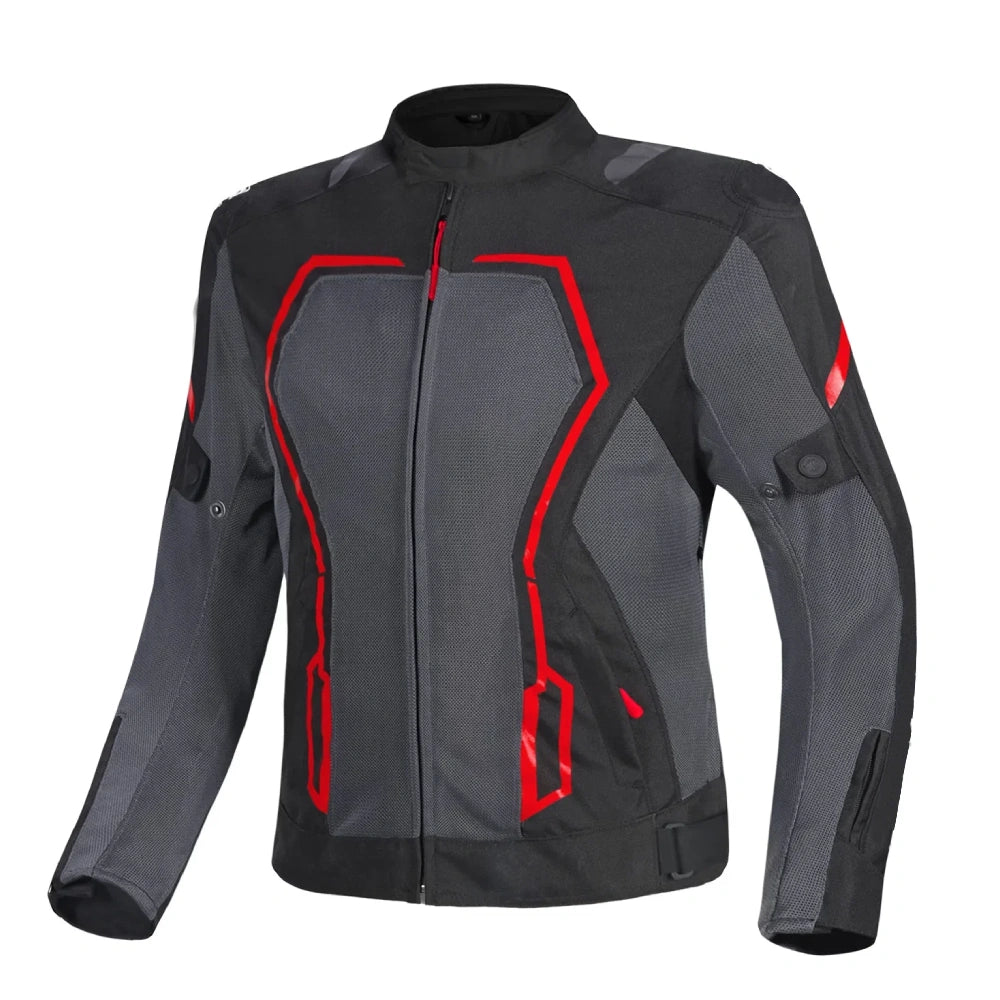 Air 2.0 Motorcycle Jacket Black Grey Red