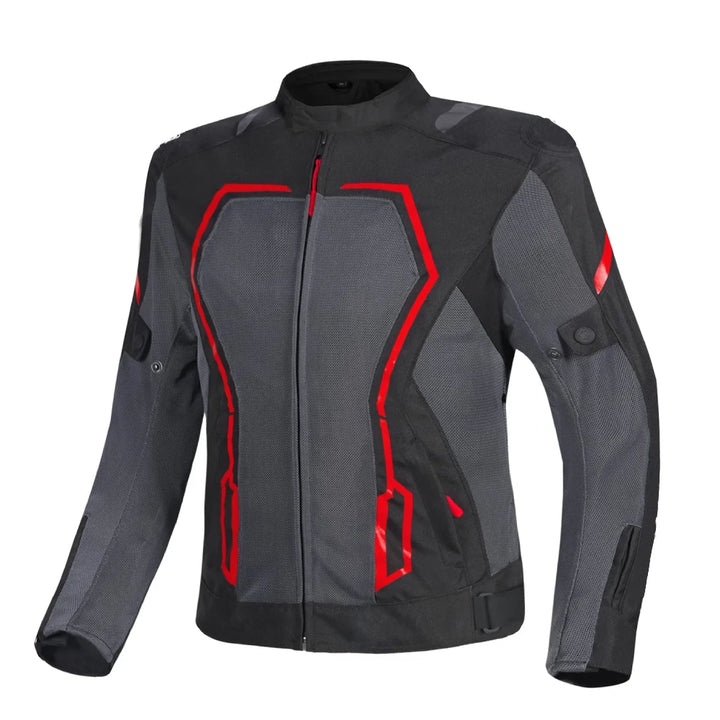 Air 2.0 Motorcycle Jacket Black Grey Red
