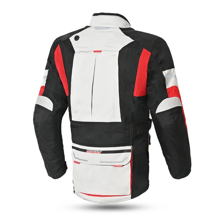 Motorcycle Touring Jacket Ice Black Red