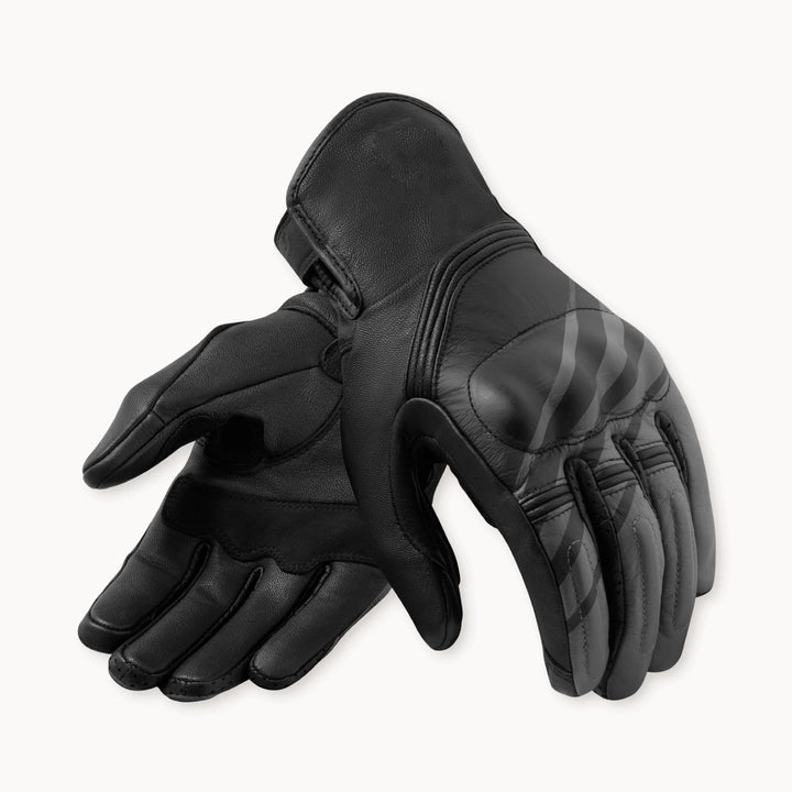 Pro-Street Leather Short Cuff Gloves - Black
