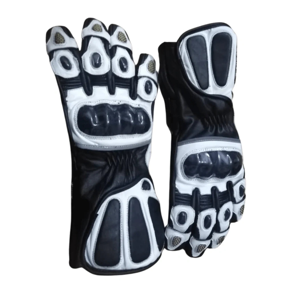 Pro-Track Leather Racing Gloves – Custom Suit Matching Gauntlets
