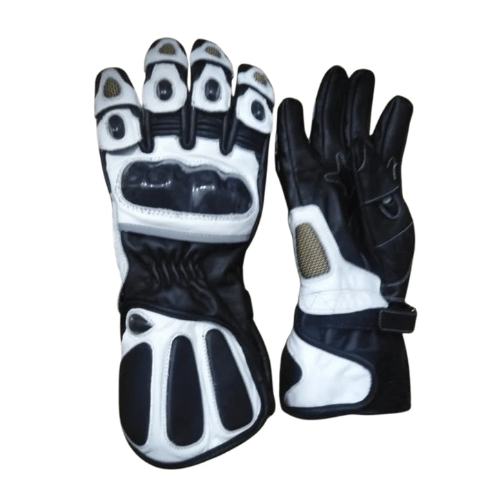 Pro-Track Leather Racing Gloves – Custom Suit Matching Gauntlets