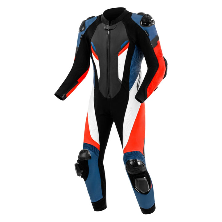 Perforated One Piece Motorcycle Leather Suit