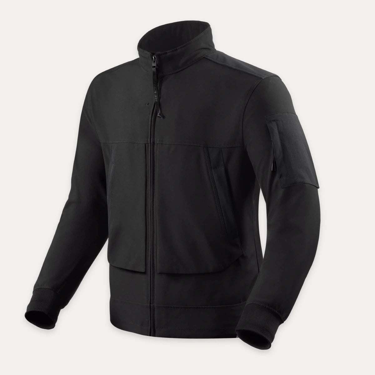 Urban Casual Textile Motorcycle Jacket – Black