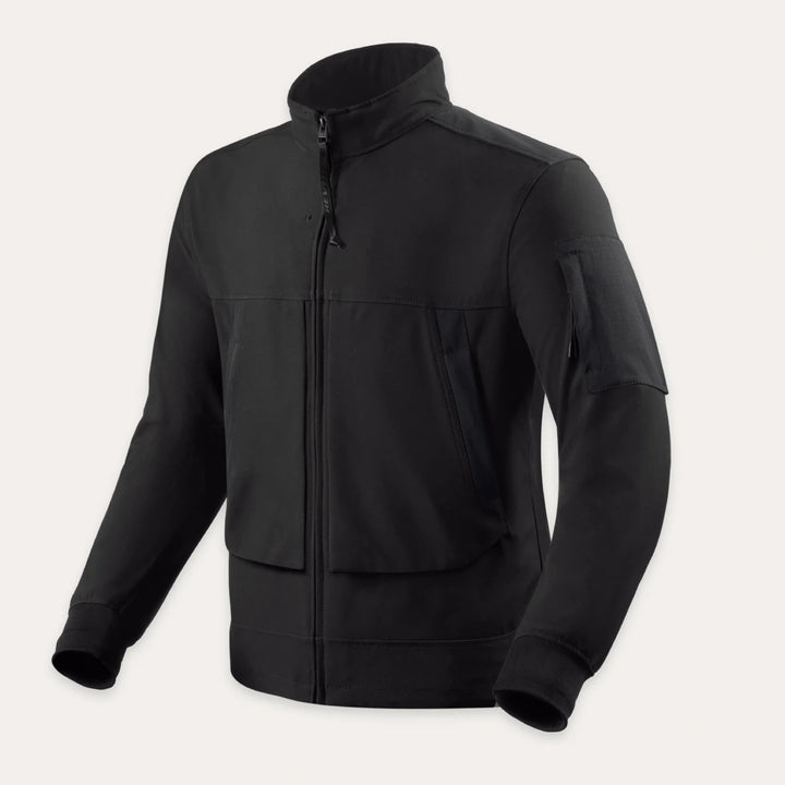 Urban Casual Textile Motorcycle Jacket – Black