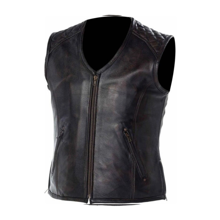 Colt Buffalo Leather Motorcycle Vest
