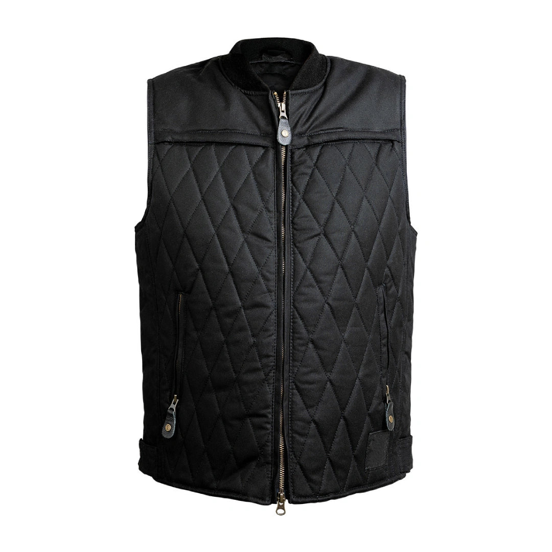 Lowrider Waxed Cotton Motorcycle Vest