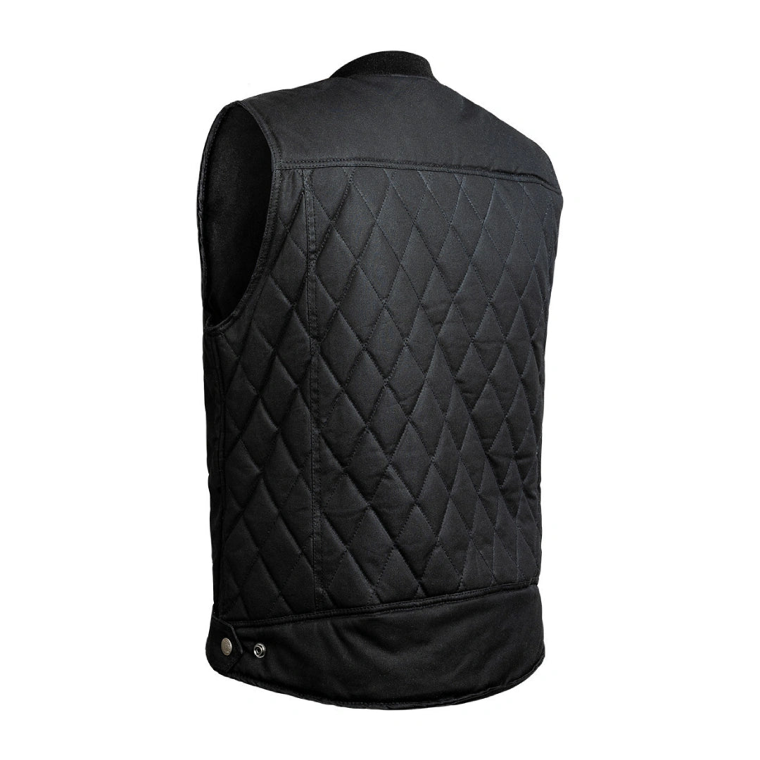 Lowrider Waxed Cotton Motorcycle Vest
